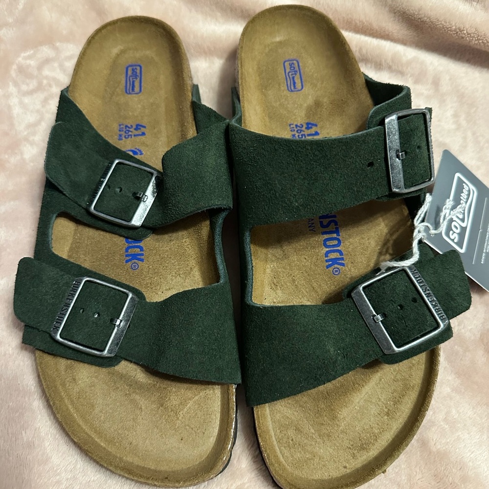 Birkenstock Arizona in Mountain View Green